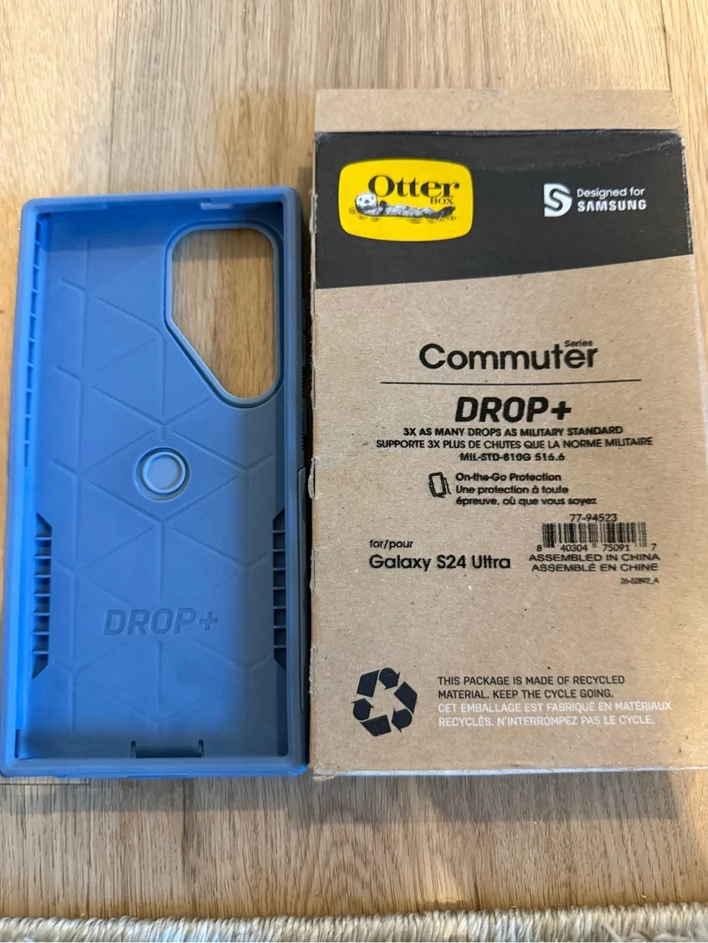 OtterBox Drop+ Commuter Case for Galaxy S24 Ultra - Light Blue